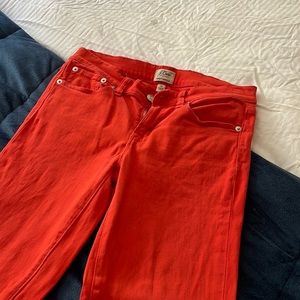 Fun, red J. Crew jeans!